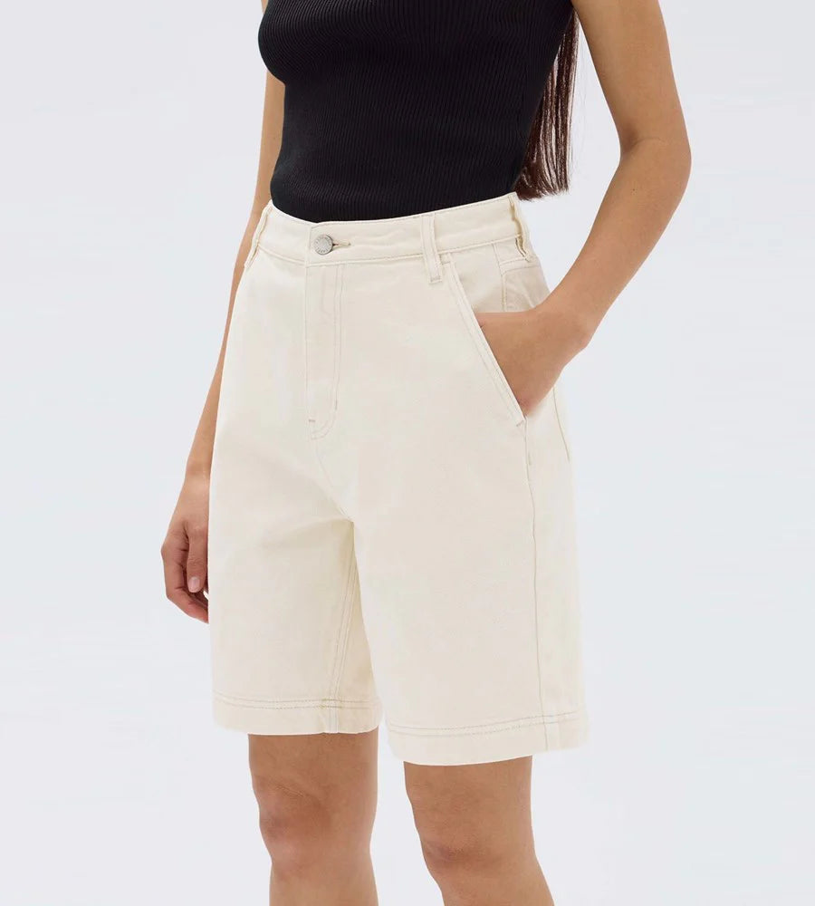 Assembly Label Longline Denim Short (Ecru)