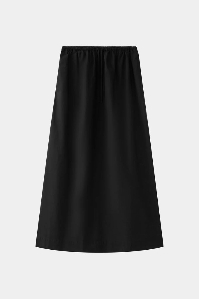 Assembly Label Philipa Poplin Midi Skirt (Black)