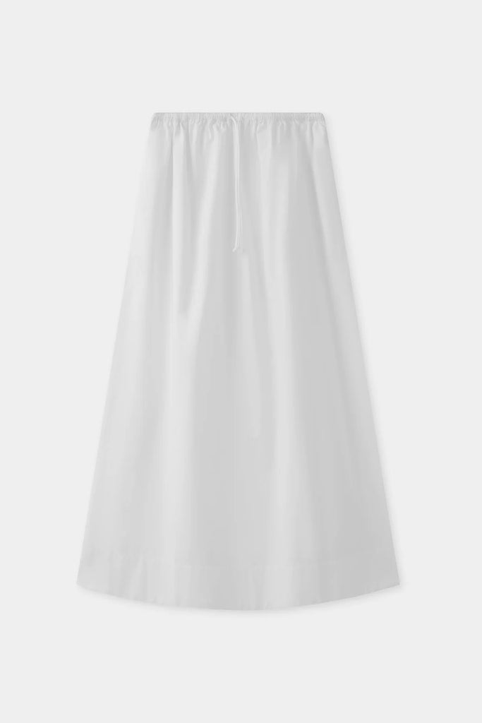 Assembly Label Philipa Poplin Midi Skirt (White)