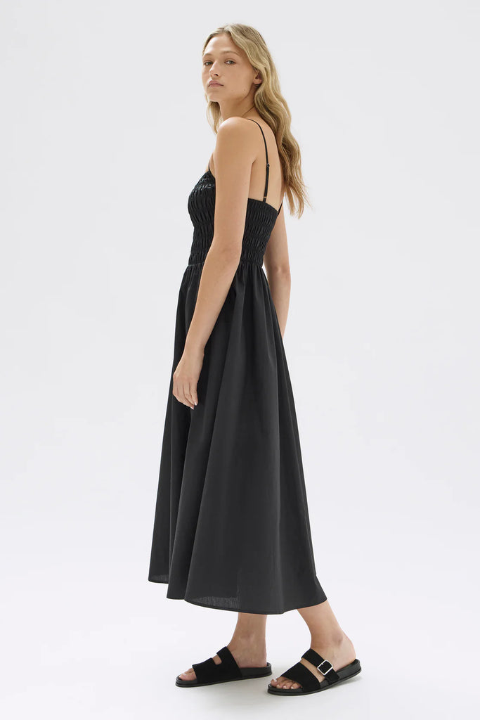 Assembly Label Aubrey Rouched Dress (Black)