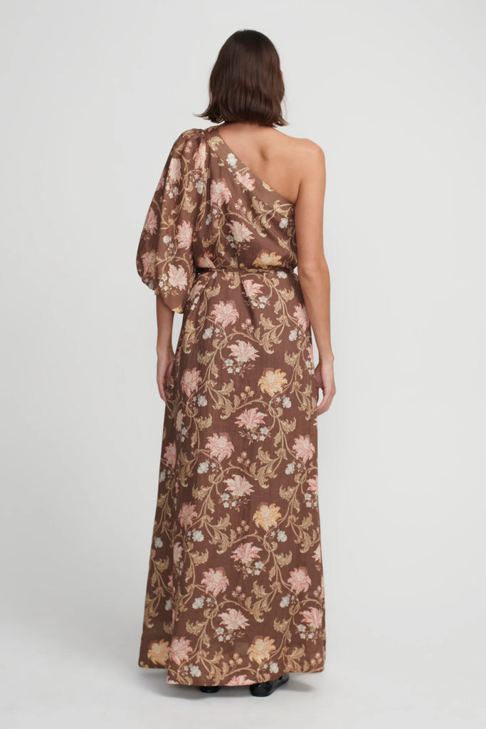 Hansen & Gretel Carmen Maxi Dress (Carob Floral)