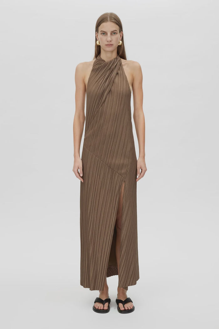Alto Halter Dress (Bronze)
