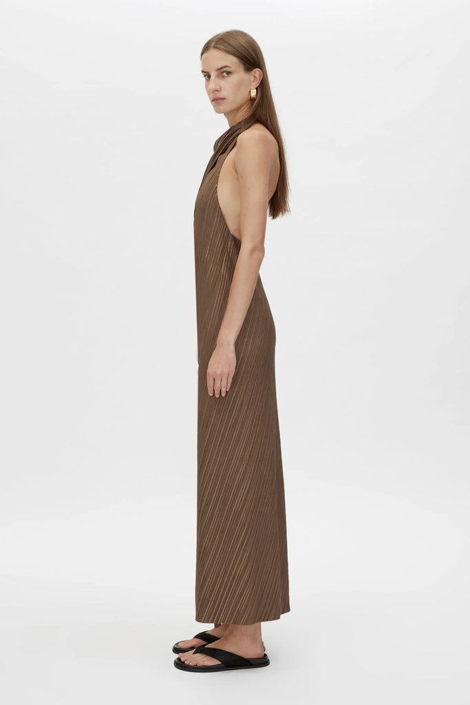 Alto Halter Dress (Bronze)