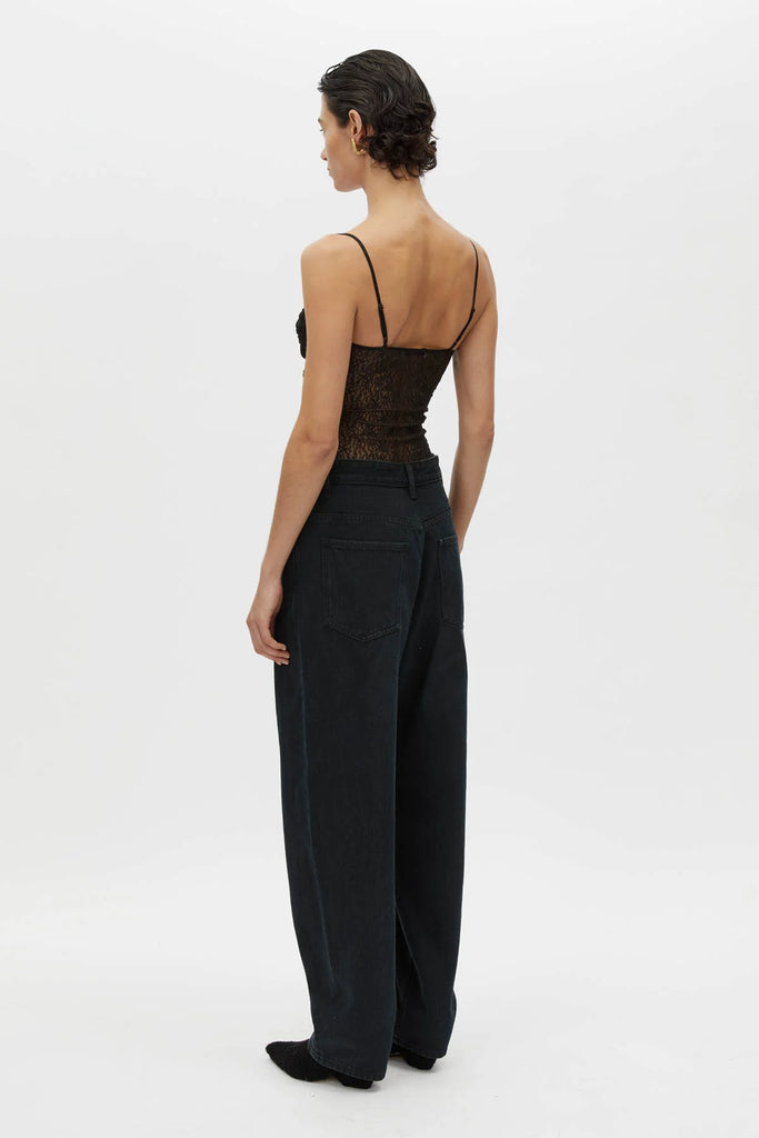 Aperture Lace Bodysuit (Black)