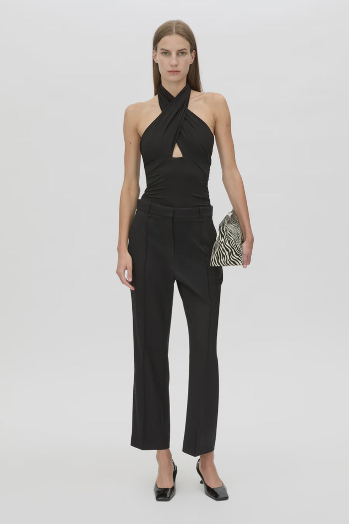 Atley Halter Bodysuit (Black)