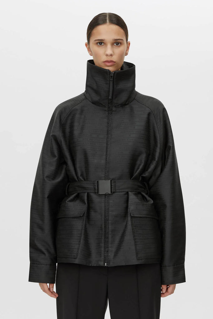 Escher Logo Puffer Jacket (Black)