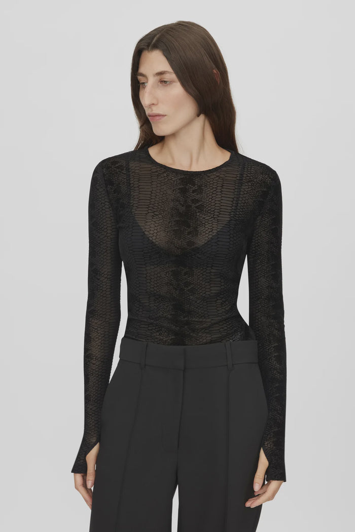 Figue Long Sleeve Top (Slate)
