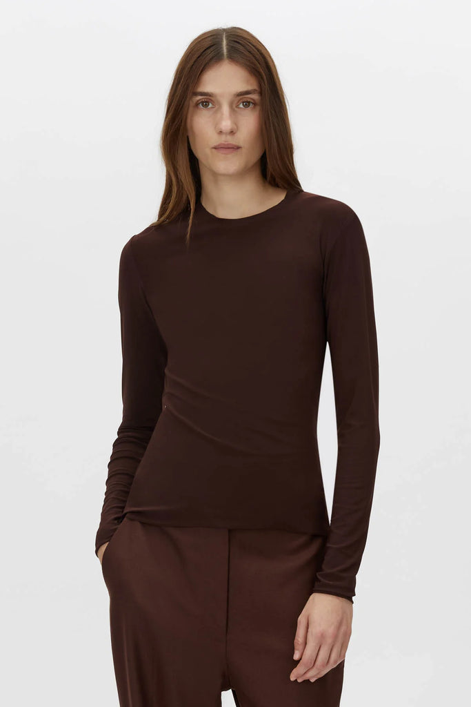 Saint Long Sleeve Top (Almandine Burgundy)