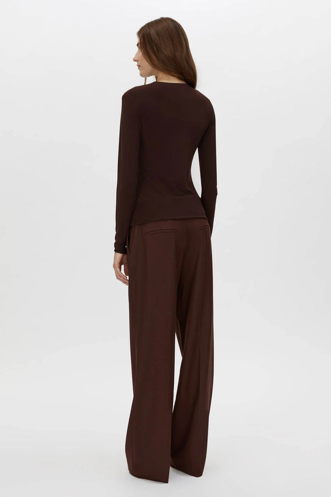 Saint Long Sleeve Top (Almandine Burgundy)