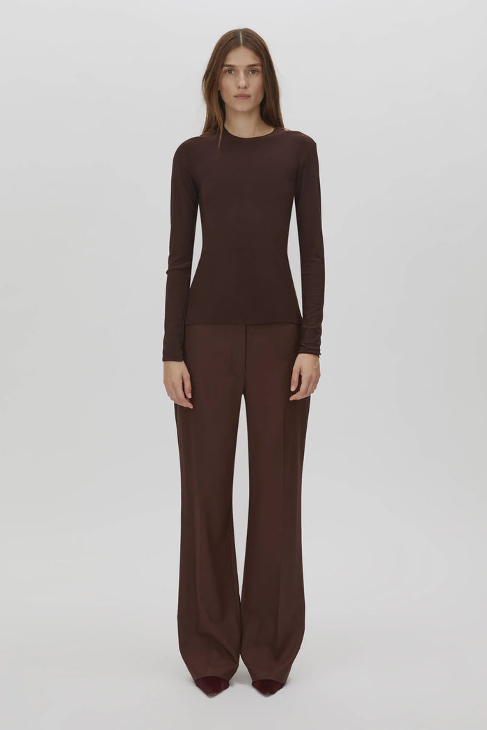 Saint Long Sleeve Top (Almandine Burgundy)