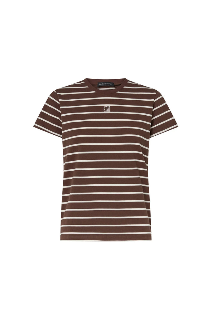Sora Fitted Tee (Espresso/White)