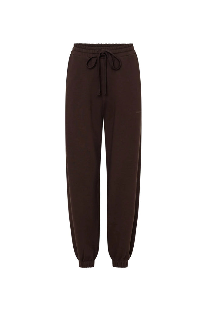 Tia Logo Track Pant (Bitter Chocolate)