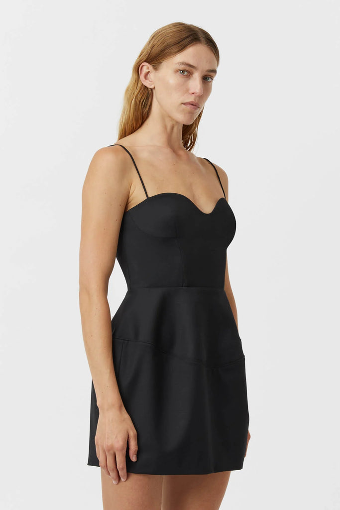 Camilla & Marc Doherty Peplum Mini Dress (Black)