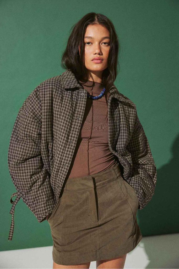 Matteo Jacket (Espresso Check)
