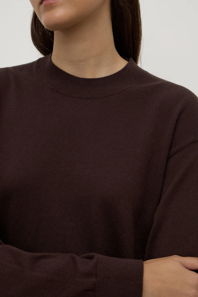 Cotton Cashmere Sweater (Ganache)