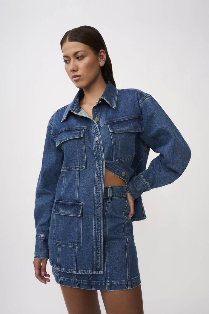By Johnny Della Denim Structured Jacket