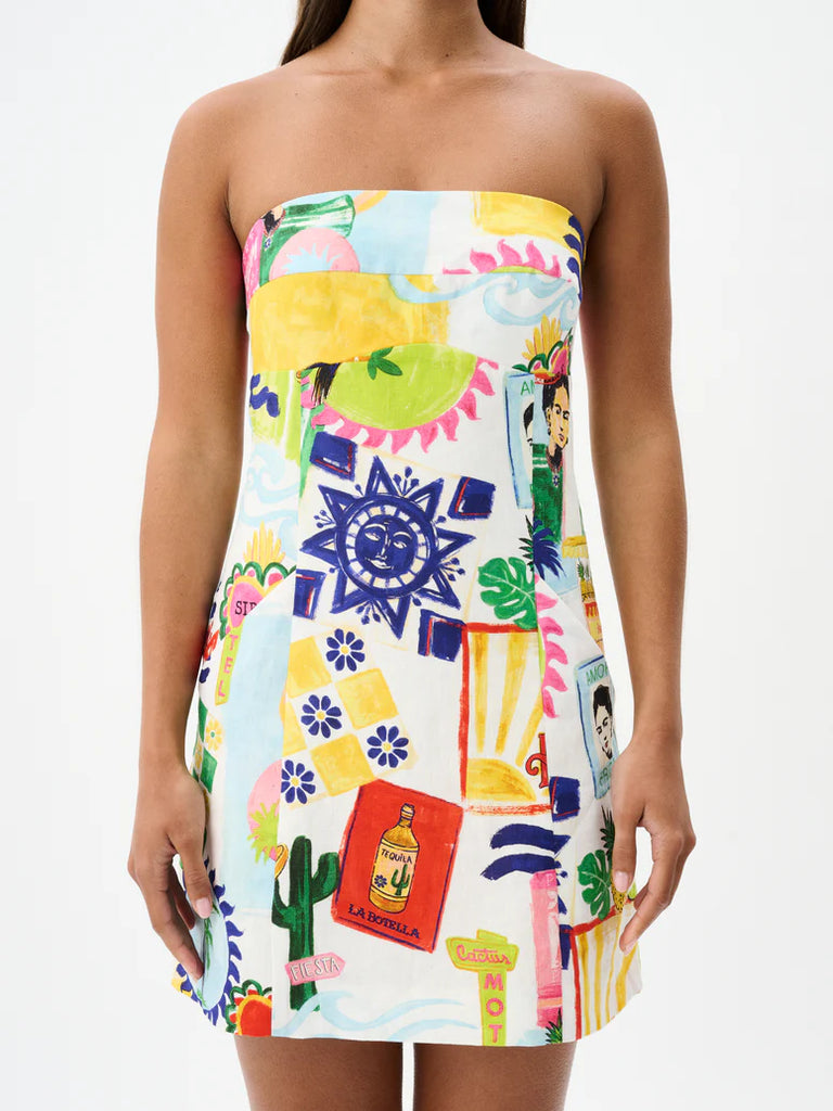 ROAME. Alba Mini Dress (Hola Tulum)
