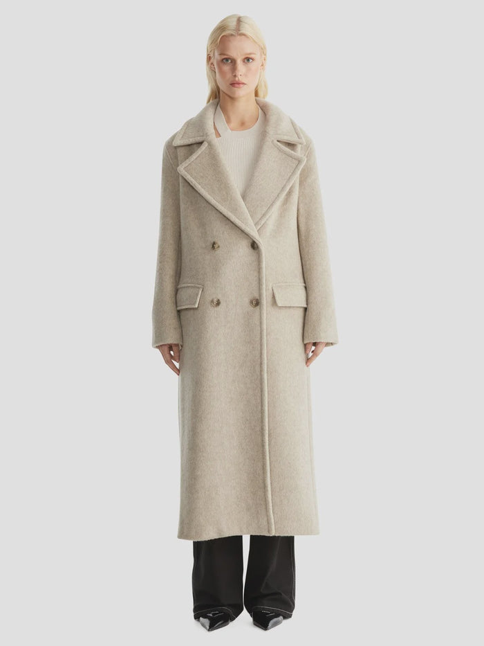 Ena Pelly Lana Wool Coat (Birch)