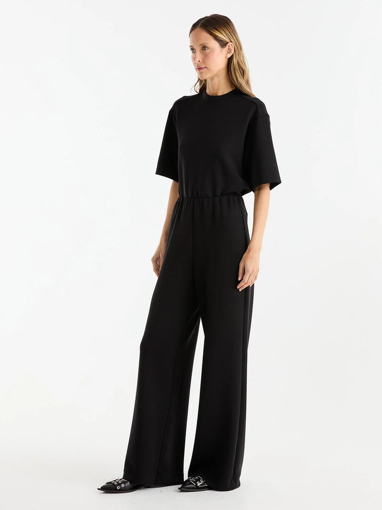 Alessa Relaxed Jersey Pant (Black)