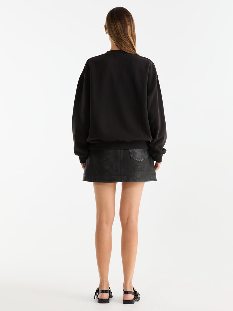 Bold Logo Sweatshirt (Washed Black)