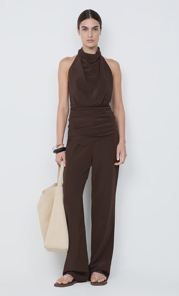 Lucie Halter Top (Dark Chocolate)