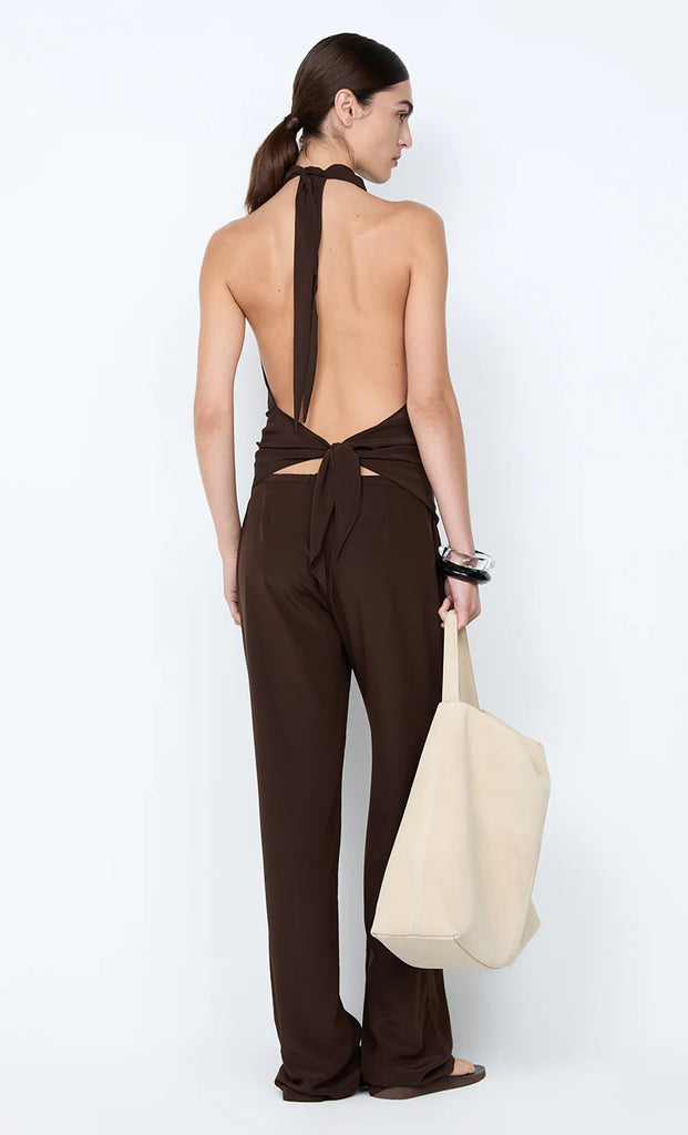 Lucie Halter Top (Dark Chocolate)