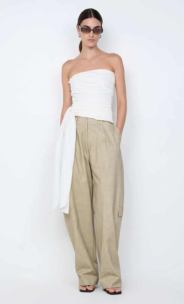 Belle Strapless Top (Ivory)