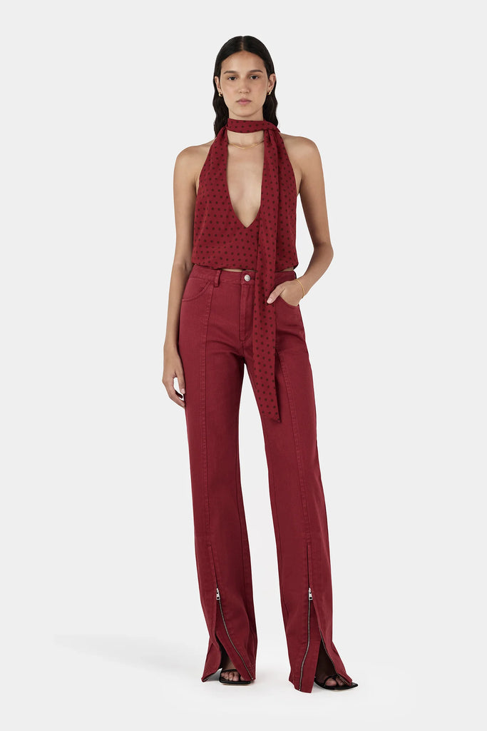 Hansen & Gretel Harper Halter Top (Samba Polka)