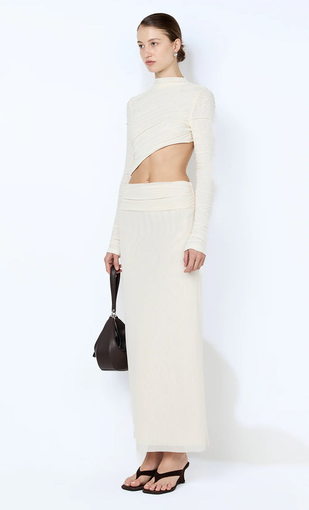 Brenna Pintuck Top (Snow)