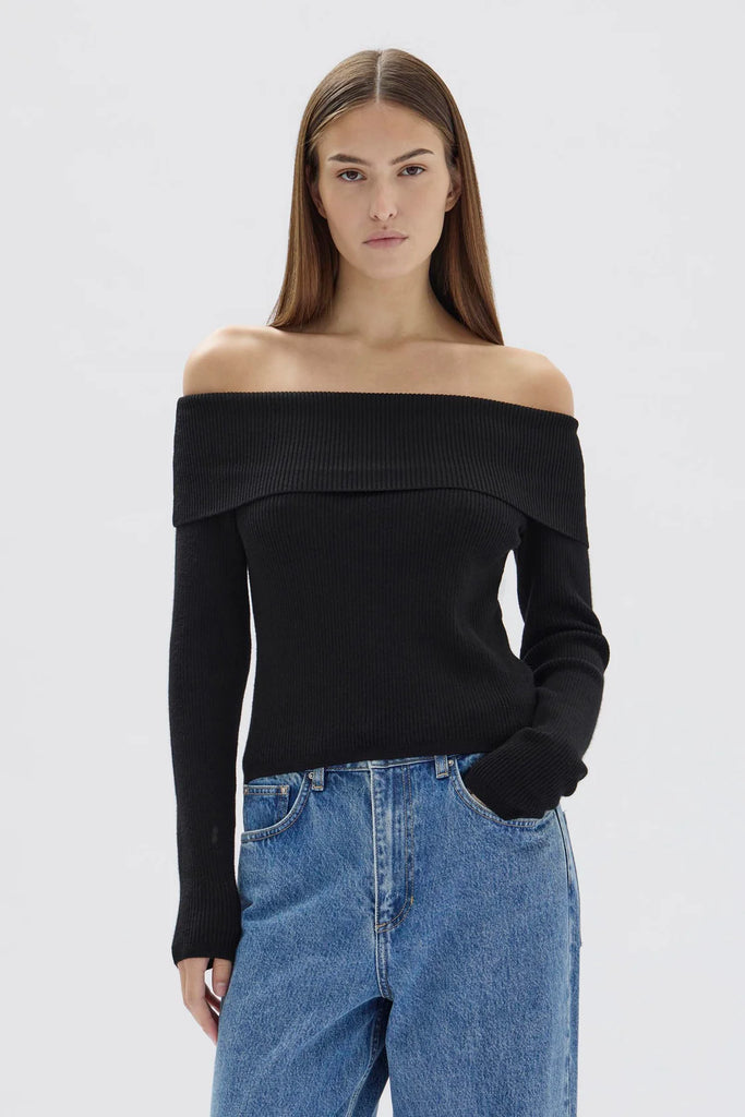 Assembly Label Cari Off-Shoulder Merino Wool Top