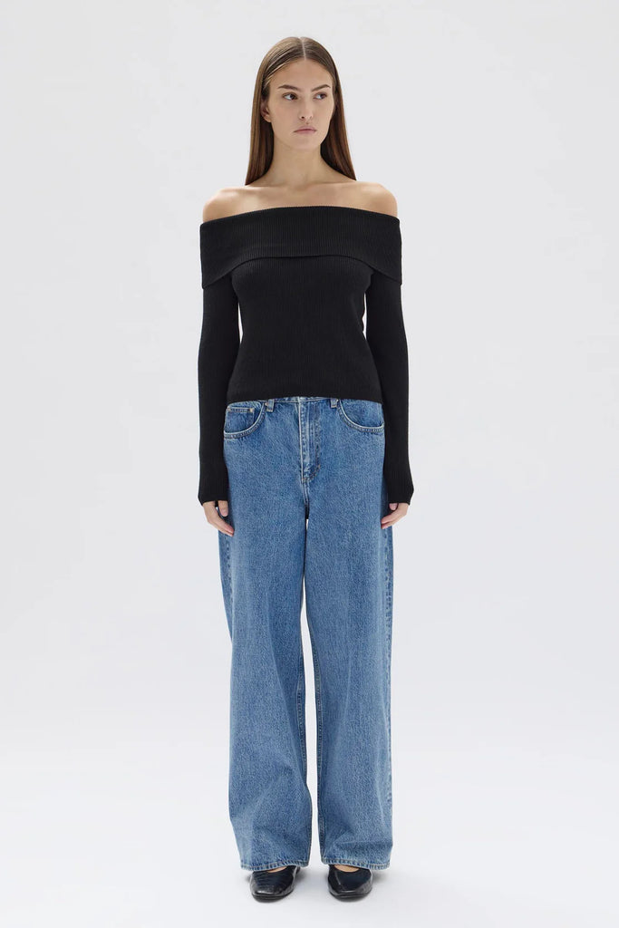 Assembly Label Cari Off-Shoulder Merino Wool Top