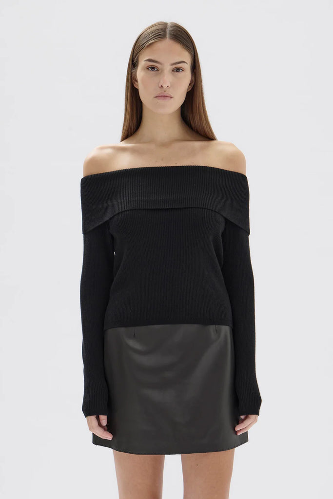 Assembly Label Cari Off-Shoulder Merino Wool Top