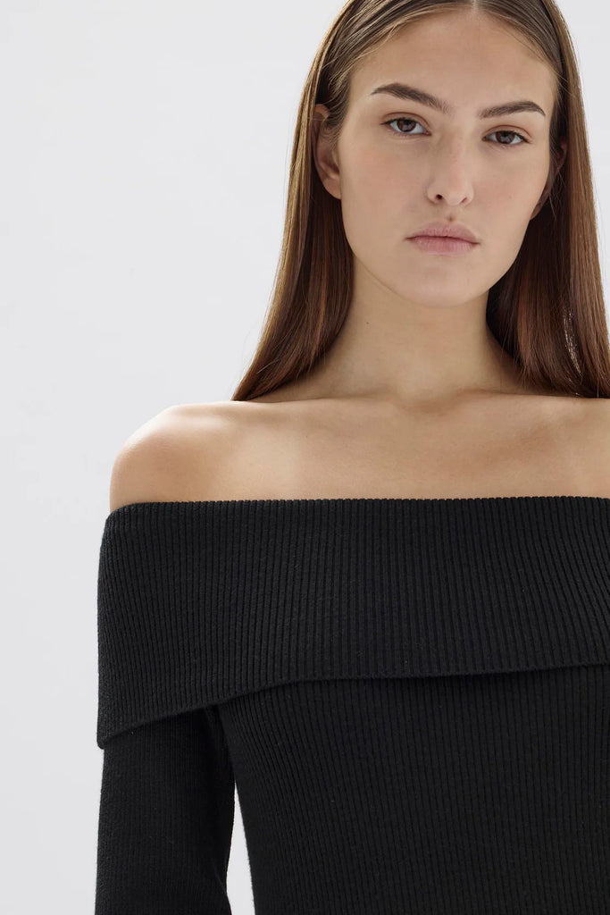 Assembly Label Cari Off-Shoulder Merino Wool Top