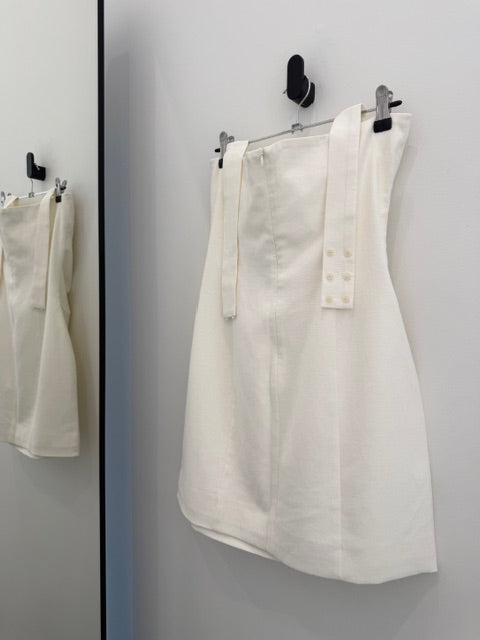 Willow Crochet Mini Dress (White)