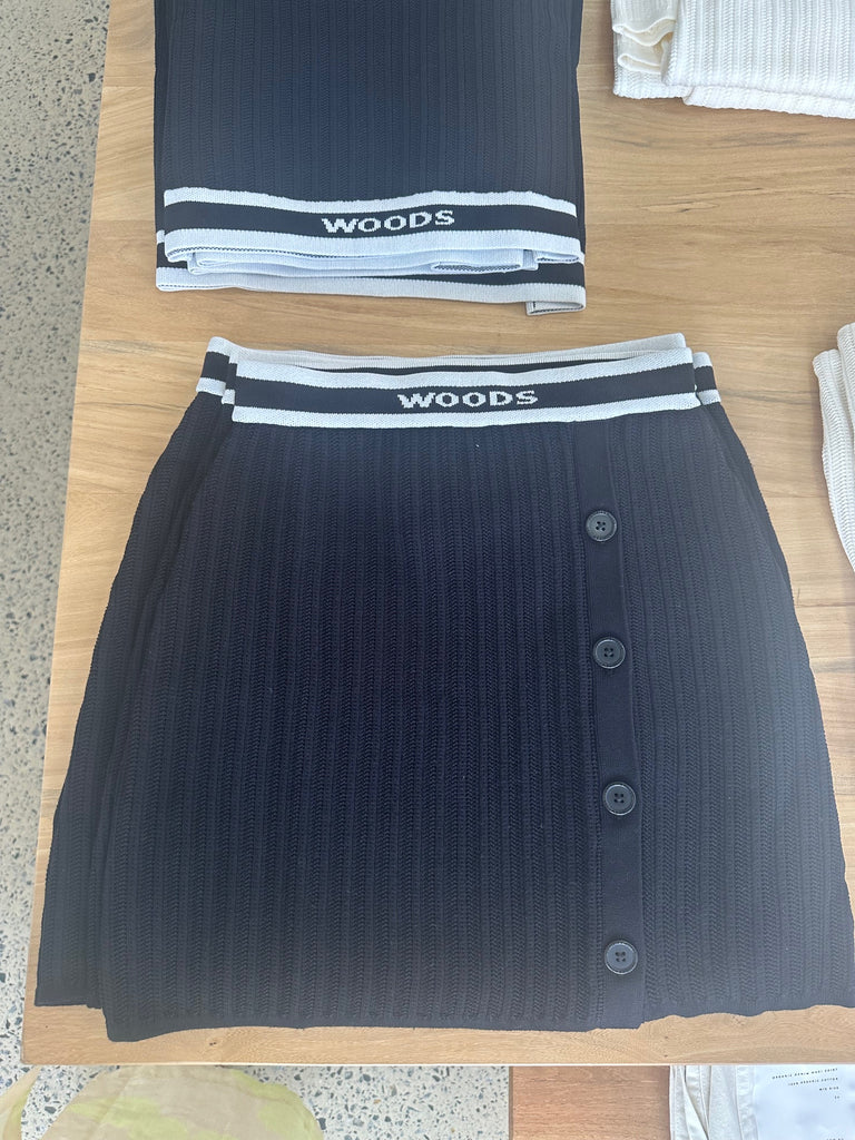 Viktoria & Woods Baroque Skirt (Black/Ivory)