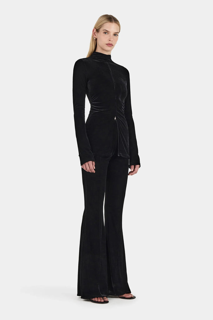 Iris Velvet Top (Black)