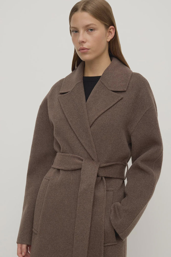 Ivy Wool Coat (Cocoa Marle)