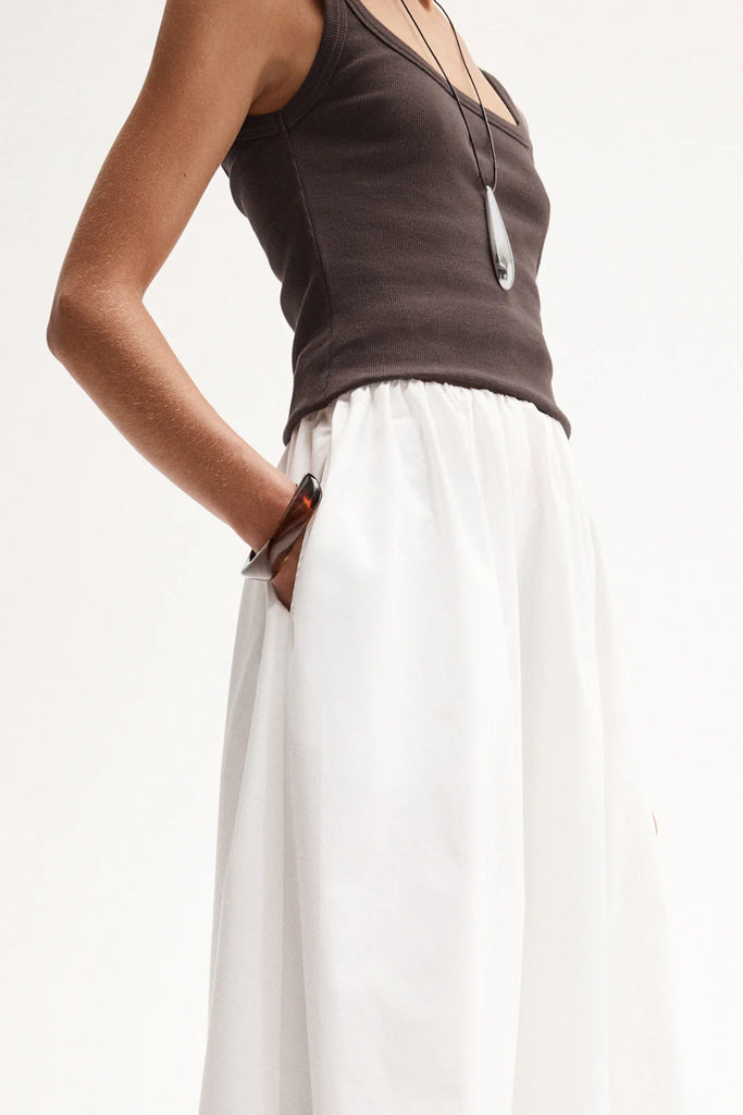 Persi Rib Cotton Tank (Chocolate)