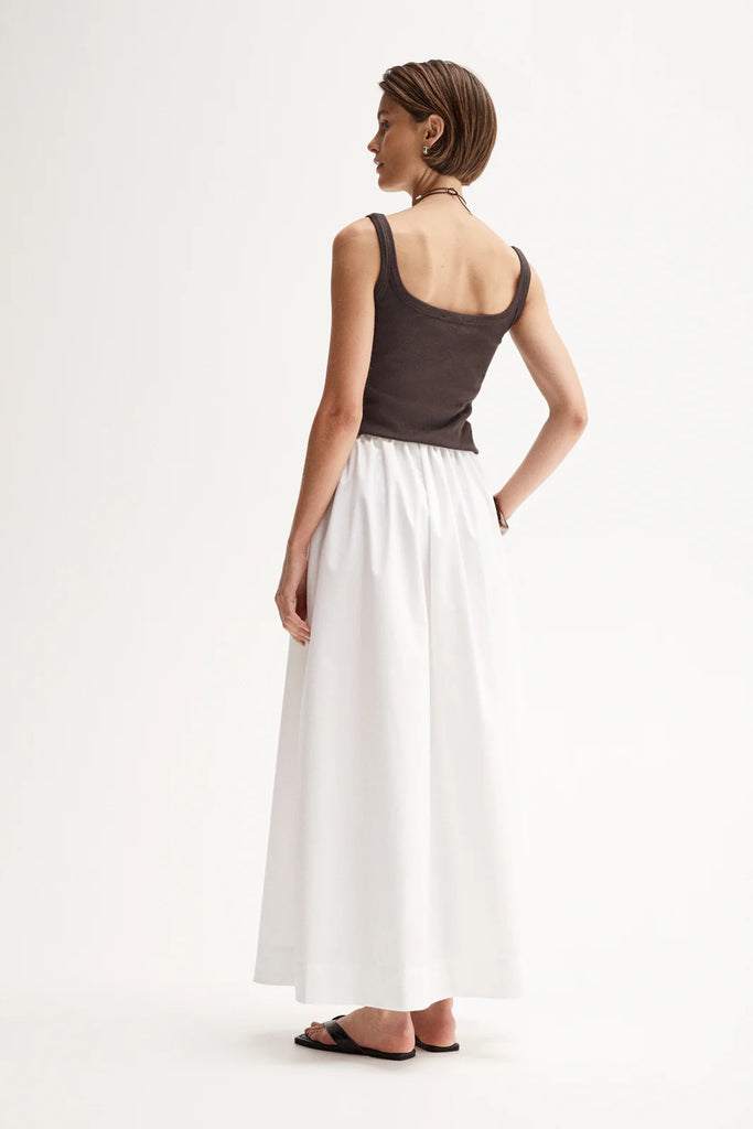 Persi Rib Cotton Tank (Chocolate)