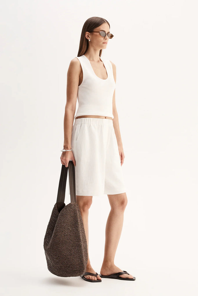 Hayes Knit Top (White)
