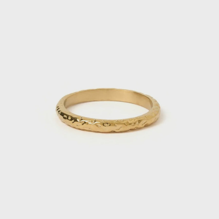 Lorenzo Gold Stacking Ring