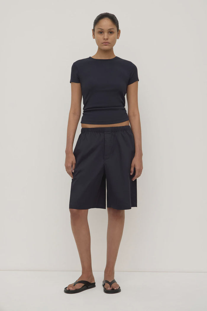 Linley Rib Tee (True Navy)