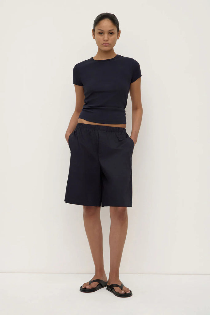 Linley Rib Tee (True Navy)