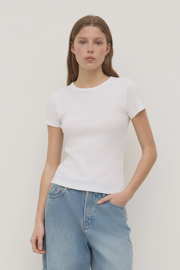 Linley Rib Tee (White)