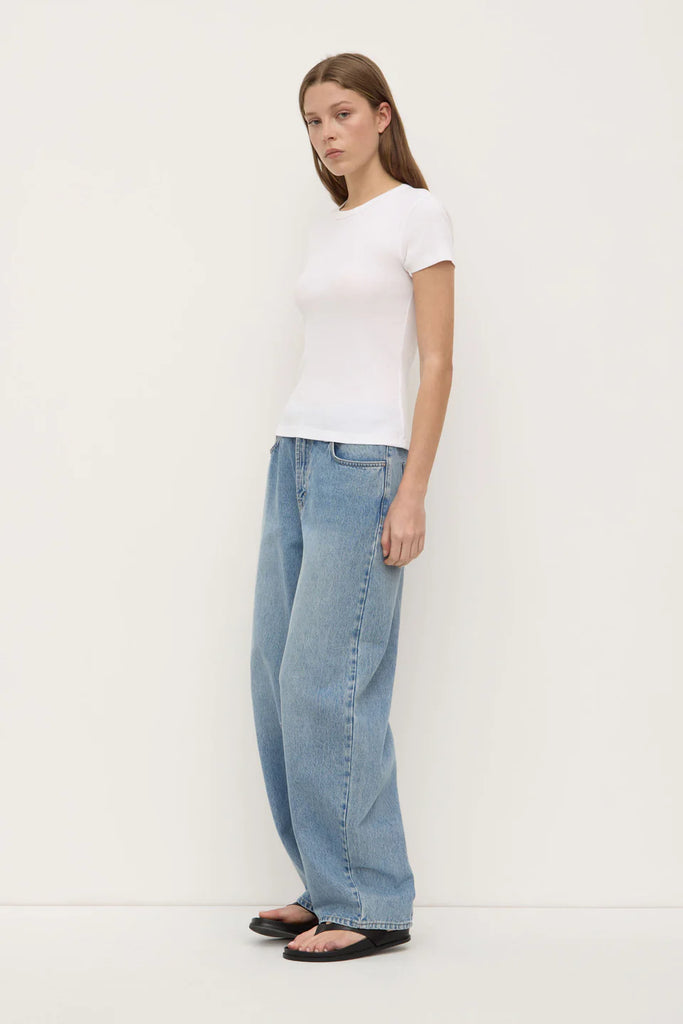 Linley Rib Tee (White)