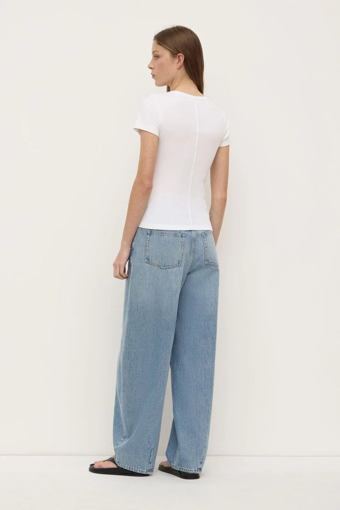 Linley Rib Tee (White)