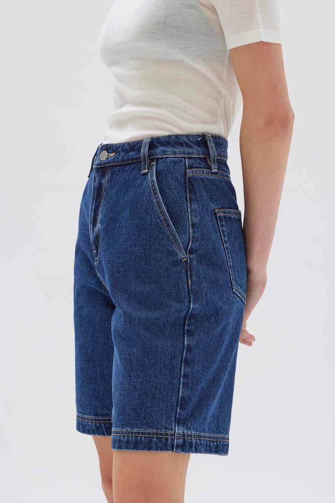 Assembly Label Longline Denim Shorts (Heritage Blue)