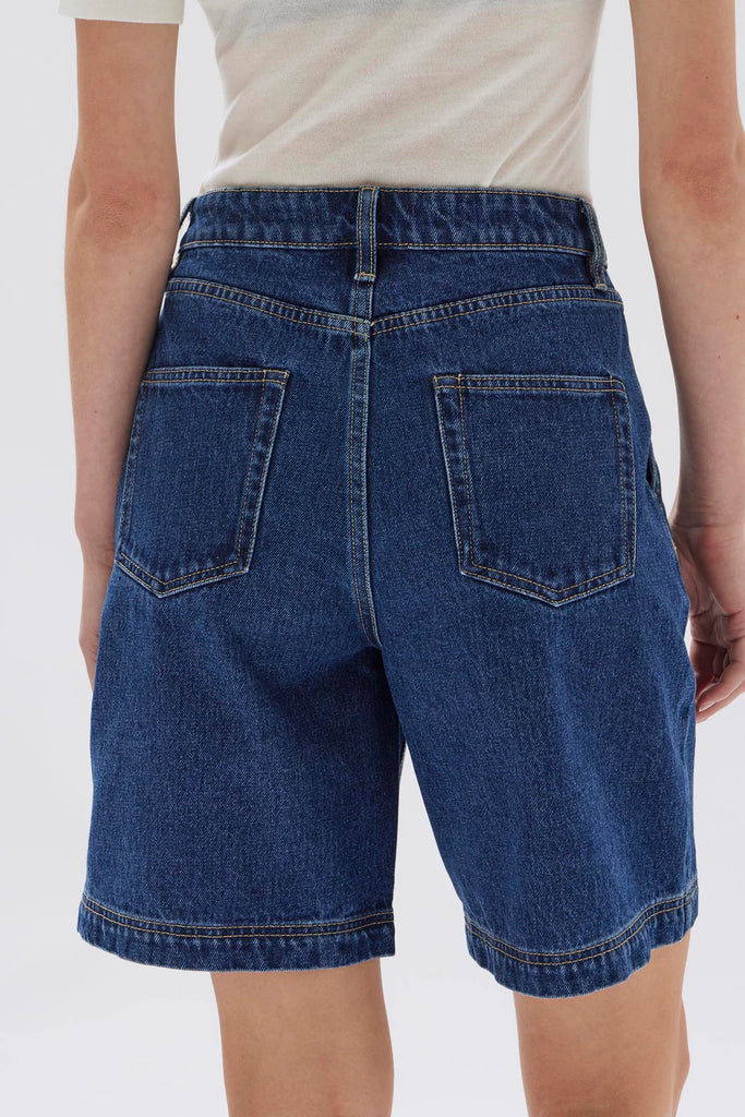 Assembly Label Longline Denim Shorts (Heritage Blue)