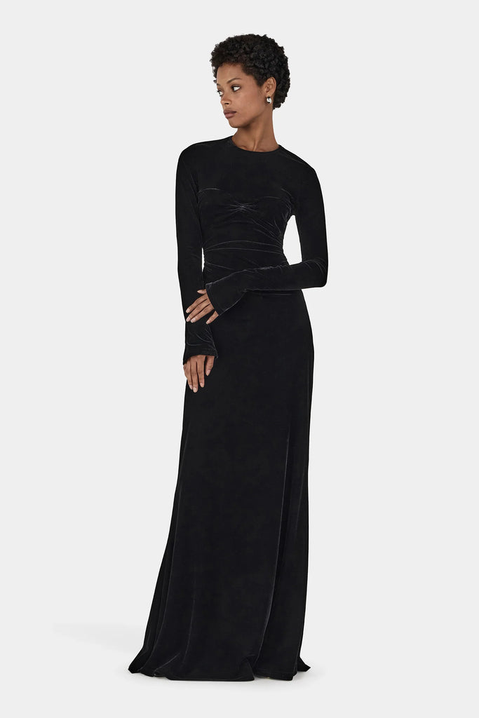 Murah Velvet Drees (Black)