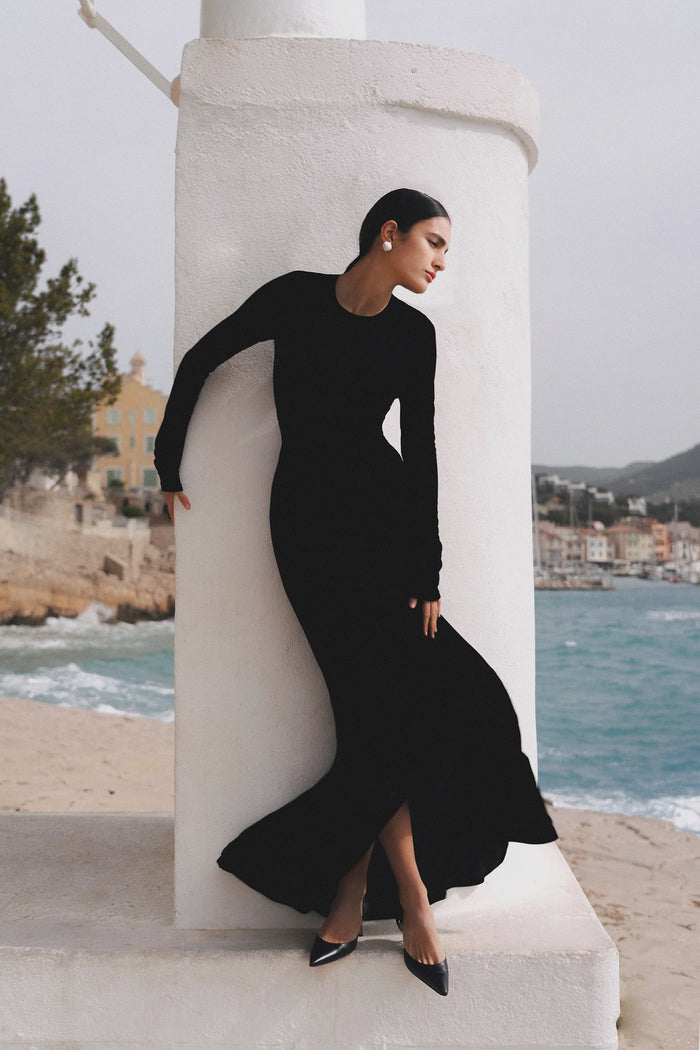 Murah Velvet Drees (Black)